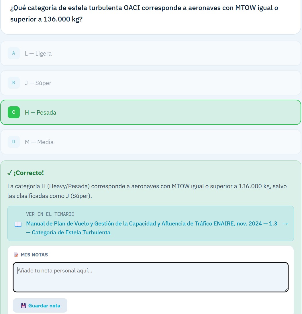 Feedback con fuente oficial