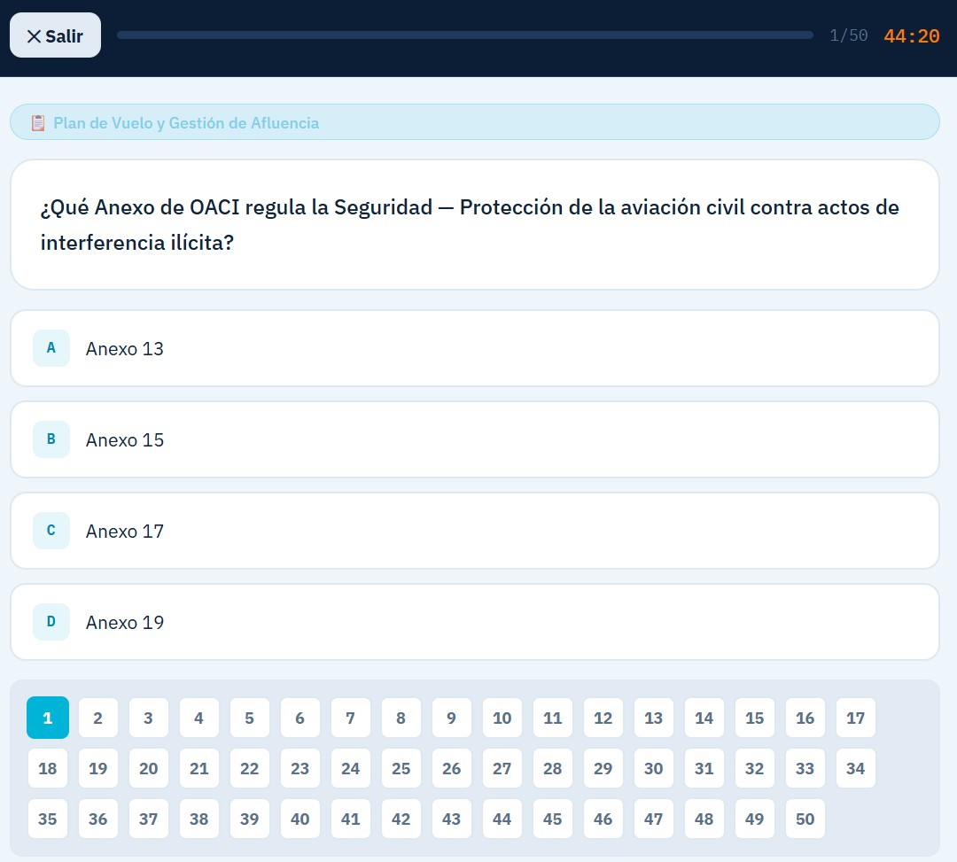 Simulacro cronometrado en ControlPrep